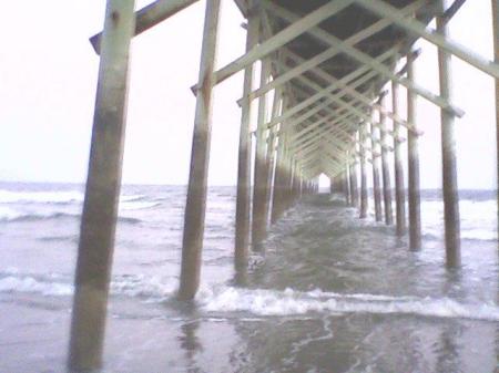 Under Ocean Isles Pier