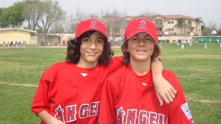 My son, Nic, and his friend, Jonathan. 3/21/09