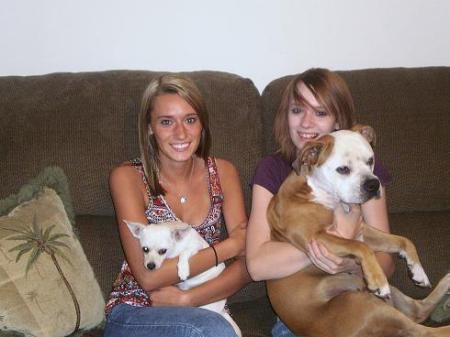 Amanda and Amber with Milton and Molli