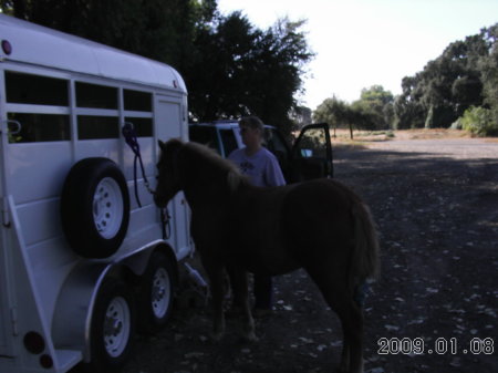 Me and Hekla.  My Icelandic horse from Iceland