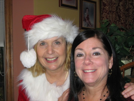 Mrs Claus (me) with friend Kathy