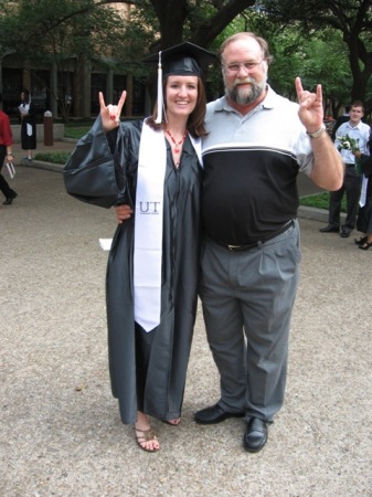 Tom and Daughter at UT commencement