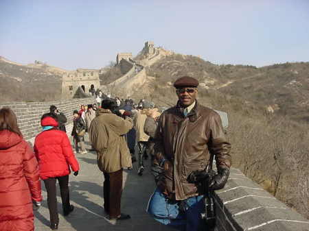 Cliff on the Great Wall of China