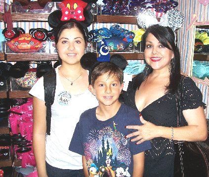 Disneyland w my 2 youngest Ashley&Christian