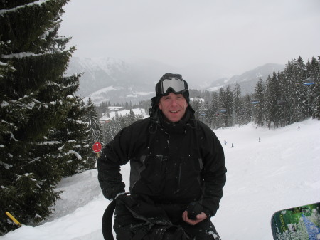 Beer break on the slopes. Garmisch, Germany