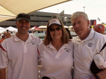 Cortez Swim Team Coaches at State