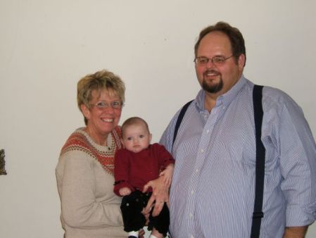Hubby and I with our Grand daughter