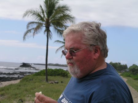 Bob at beach in Hawaii....