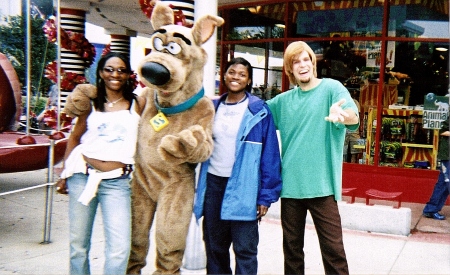 my daughters chilling with scooby and shaggi