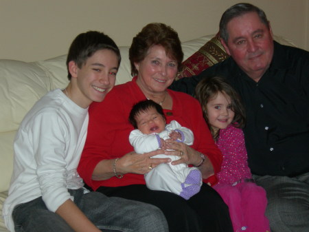 G.G. & Grandpa with Danial, Lia & Cira