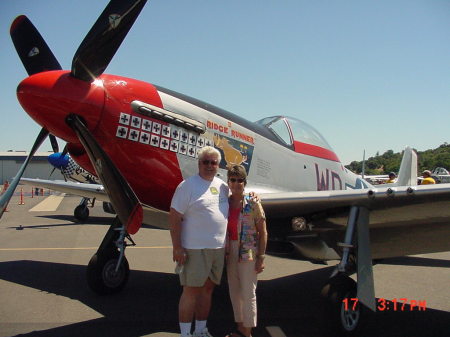 Jim & Linda after flight