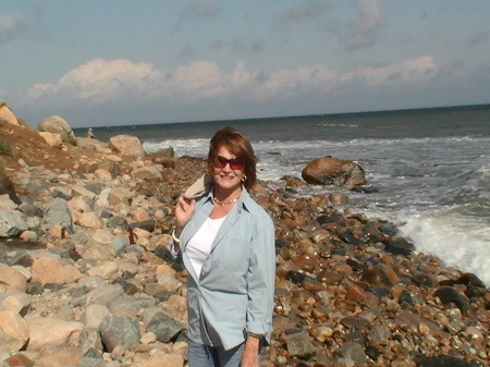 At Montauk, on a recent visit to New York.