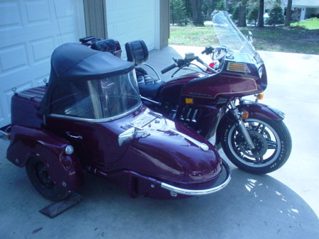 My bike - 1983 Goldwing and sidecar !