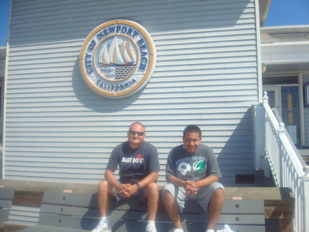 me and my boy in newport beach on 05-24-09