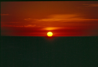 Sunset some where on the Pacific