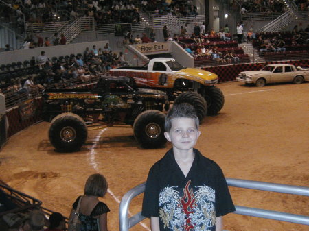 Son at Monster truck Show