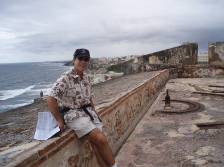 Doug at fort El Morro in Old San Juan