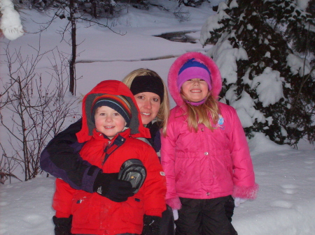 RaeAnna, Brady & I at Amnicon Falls