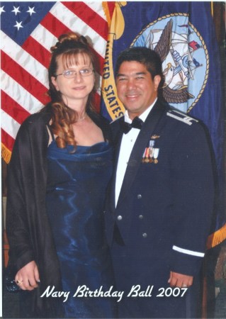 Navy Ball with my wife, Doris