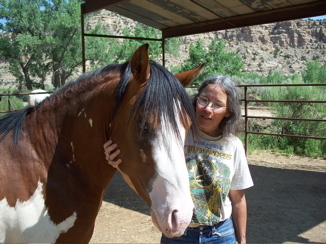 Me and Chaco in Largo Canyon.