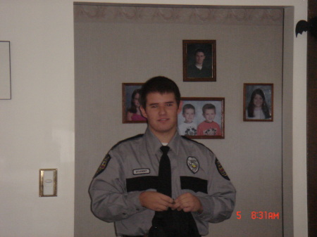 My oldest Brandon in his uniform