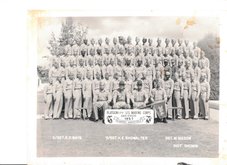 1957 Boot Camp Platoon Photo