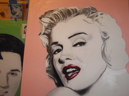 Marilyn Monroe Painted 8/12/2009