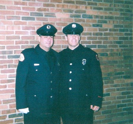 Little brother and I in uniform.