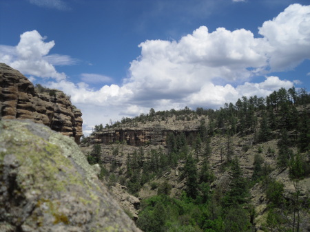 Walking to the Gila Cliff Dwellings