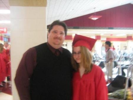 My son and his daughter, Graduation, 2009