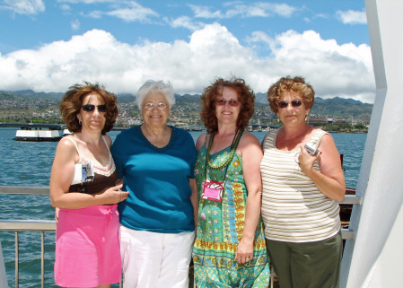 At the USS Arizona Memorial at Pearl Harbor