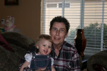 ME AND MY GREAT GRAND DAUGHTER  ON HER FIRST B