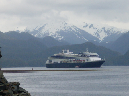 Our boat off Sitka