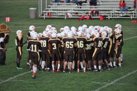 Pregame huddle