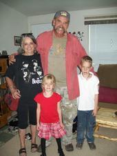 Jim, me and 2 grandkids