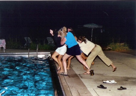 Kelly tosses Ann and Laura in Pool