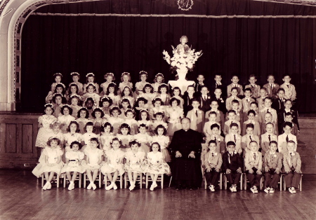 Fr. Hess and Kindergarten Graduation