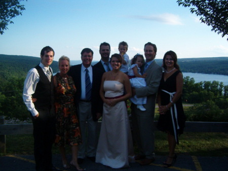 At cousin Lori's Wedding in Finger Lakes NY