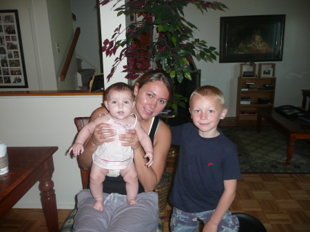 grandson, Austin and grand-niece, Bella