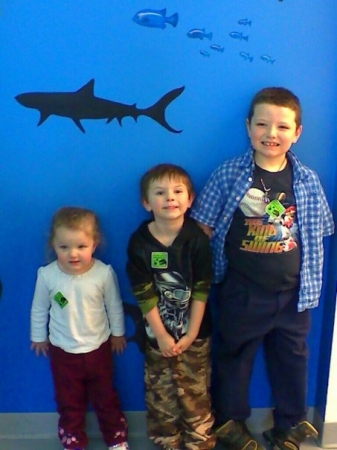 my 3 kiddos family day at SEE science Center