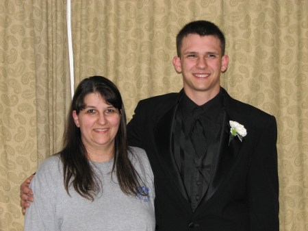 DJ and me at his prom