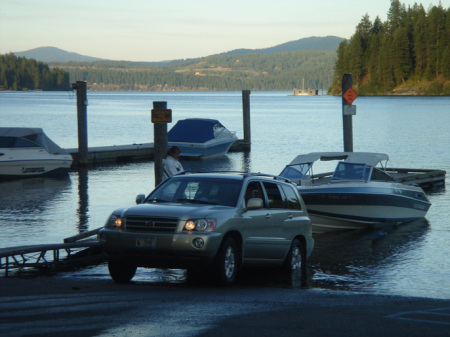 End of a long day on the lake