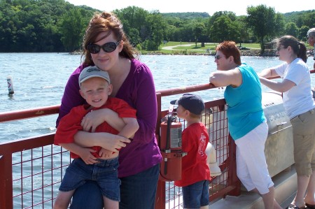 Grandkids on the ferry