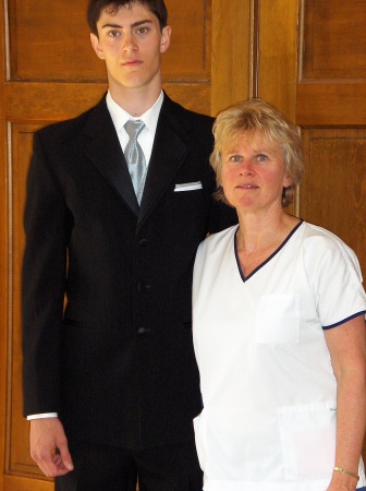 Audrey and son Nathan, High school grad.