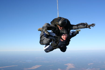Betsy's tandem parachute jump