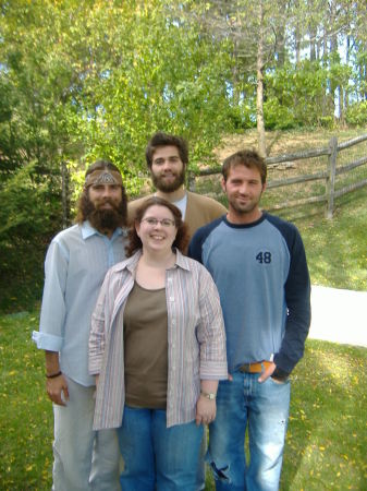 Lori w/nephews Doug, Mark and David
