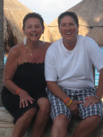 Gail & Pam in Playa Del Carmen