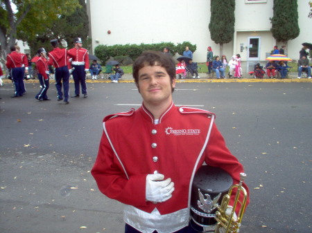 Michael in the Fresno State band