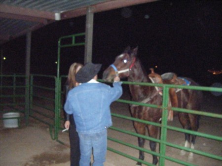 Friends that ride to our home on there horses