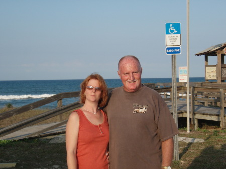 Dad & I at the beach